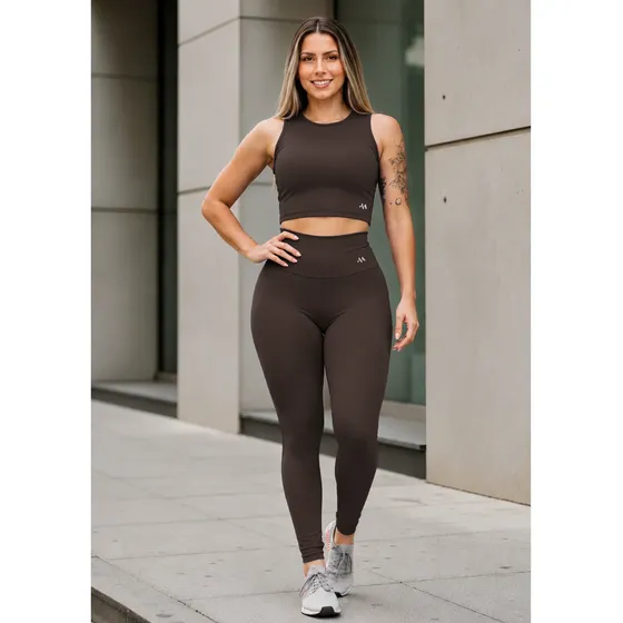 Conjunto Blackout Zero Transparência Legging E Cropped Suple