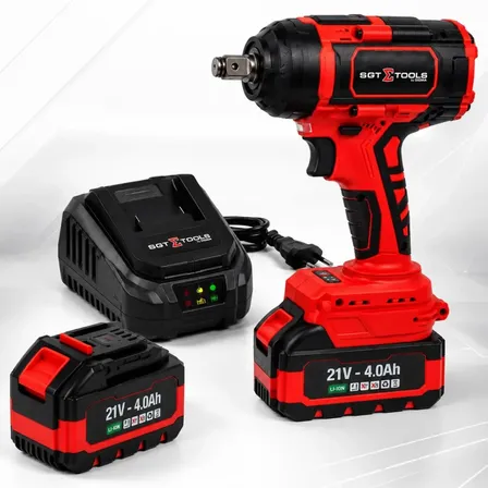 Chave De Impacto 1000nm Brushless 21v 4 Ah 2 Baterias Sigma
