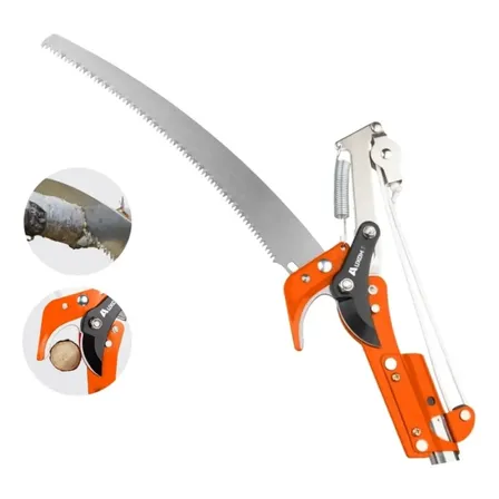 Podão Manual Para Galhos 54cm Em Aço Profissional Laranja