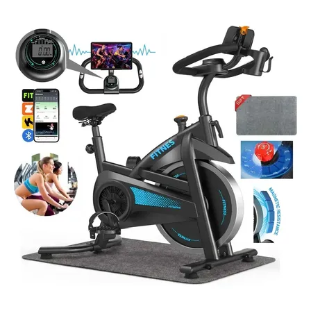 Bicicleta Ergométrica Spinning Magnética 190 Cm Até 120kg Azul 0