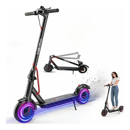 Oimotoo Patinete Scooter Elétrico 350w Dobrável Com App Preto Mickey Mouse