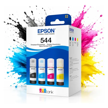 Tinta De Impressora T544 L3150 L3110 L3250 Kit 4 Cores