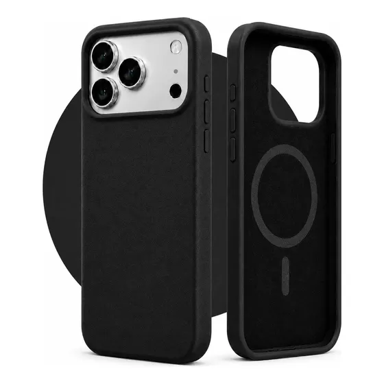 Capinha Couro Magnética Indução Para iPhone 17 Air Pro Max
