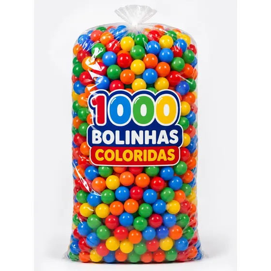 1000 Bolinhas Para Piscina De Bolinhas Multicolor Resistente