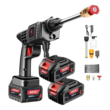 Lavadora Alta Pressão Portátil 96v 1000w Kit Mala 2 Baterias