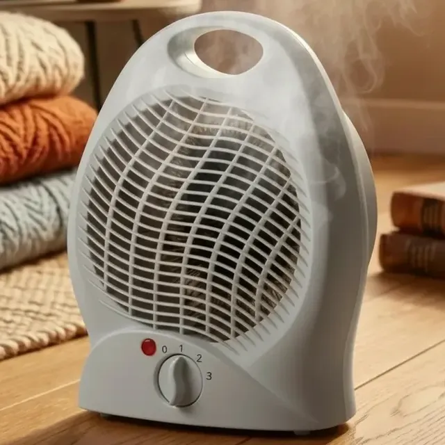 Aquecedor De Ar Ambiente Elétrico Portátil Potente 127v/220v Cinza 220v