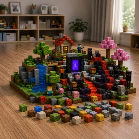Kit 100 Blocos Magnéticos De Montar Construção Brinquedo 150