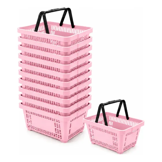 Kit C/ 10 Mini Cestas Plástica 7l Reforçada C/ Alça Farmácia