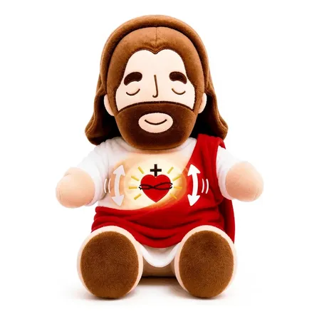 Pelúcia Jesus Ou Virgem Maria Respira E Tranquiliza O Sono Jesus