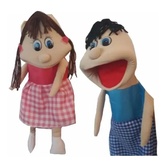 Casal De Fantoches , Menino E Menina