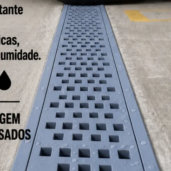 Ralo Linear Grelha 10x100 Coleta Água Pluvial (2 Pçs 50cm)