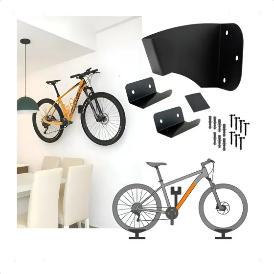 Suporte Bike Parede Horizontal Mtb Speed Reforçado