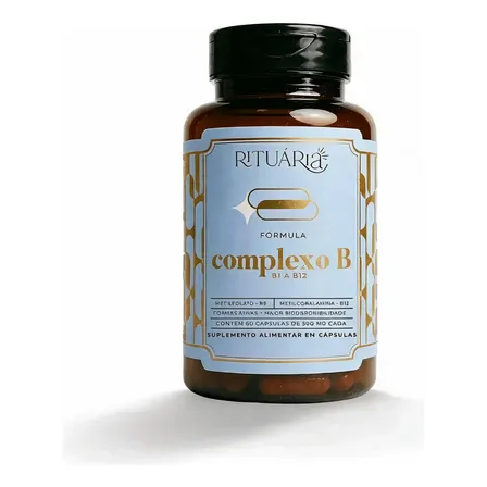 Complexo B Rituária 60 Cápsulas Vitaminas Energia Foco