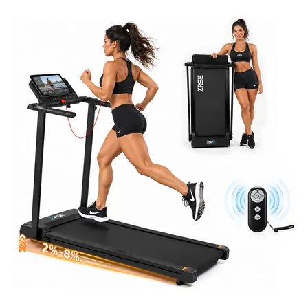 Esteira Elétrica Ergométrica 2.5hp Inclinação 10km/h 120kg Preto 127v
