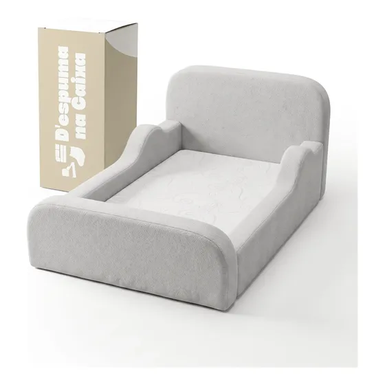 Cama Colchão Montessoriana Nacaixa Infantil Proteção Lateral