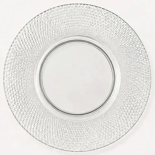 Jogo 6 Pratos Rasos De Vidro 25cm Durax