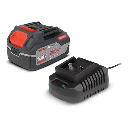 Kit Bateria E Carregador Tork Ferramentas 20v 5ah