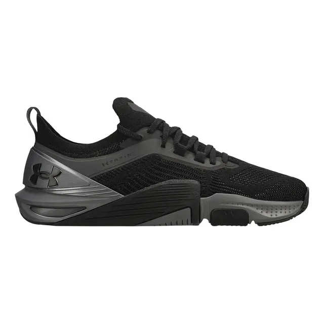 Tênis Academia Treino Unissex Tribase Cross 2se Under Armour Preto E Grafite Liso 42 Br