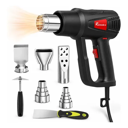 Soprador Térmico 2000w Pistola Ar Quente 2 Níveis 600°c 110v Preto 220v