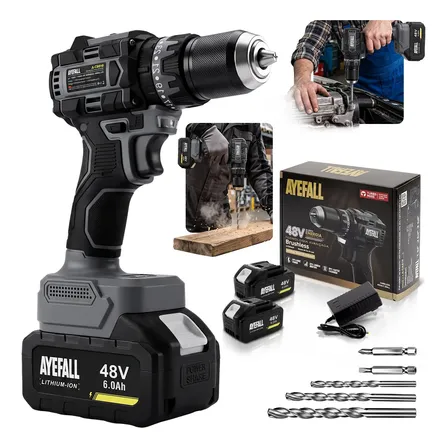 Furadeira Parafusadeira De Impacto 48v Brushless 10mm