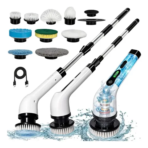 Mop Elétrico 9 Em 1 Esfregão Escova Limpeza Giratório 360 Mop Elétrico Limpeza 9 Em 1