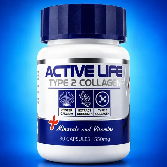 Active Life Colágeno Tipo 2 + 4 Ativos Nutrição Completa