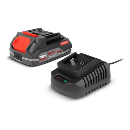 Kit Bateria E Carregador Tork Ferramentas 20v 2ah