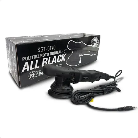 Politriz Roto Orbital 15mm 900w 220v 5 Polegadas All Black