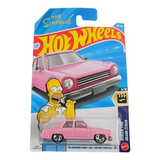 U Hot Wheels Miniatura Carro Rosa Da Família Simpsons U