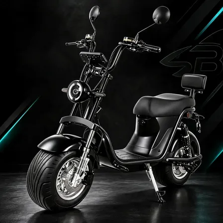 Scooter Elétrica 1000w 48v E 20ah Speed De Ate 55 Km/h Preto 20