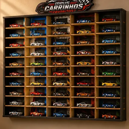 Expositor Pequeno Infantil Criança Presente Carrinhos 1:64