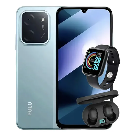 Xiaomi Poco C85 256gb 16gb Lançamento 2026 +fone+relógio