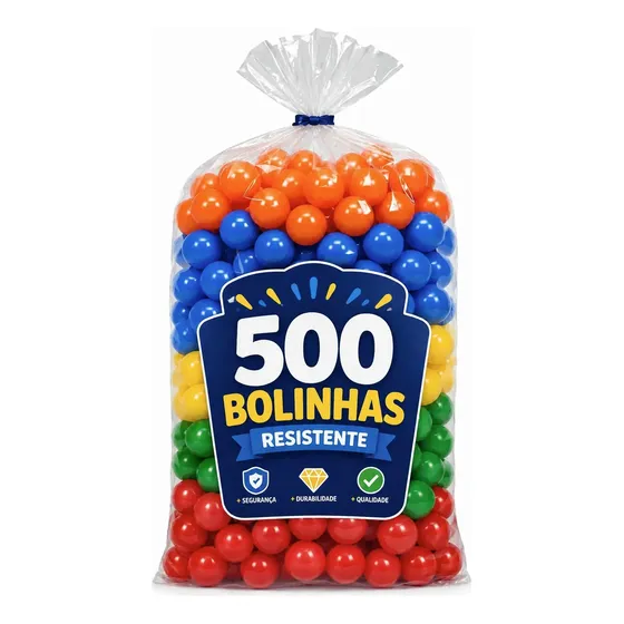 Bolinhas Para Piscina 76mm Saco Com 500 Unidades