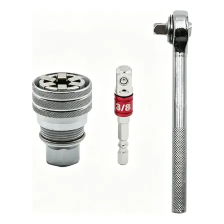 Chave Soquete Ajustável Universal 10-19mm Hexa Inteligente Prateado