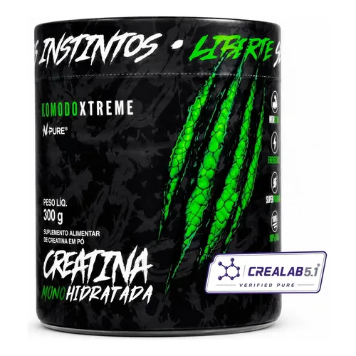 Creatina Monohidratada Komodoxtreme 300g | Selo Crealab 5.1