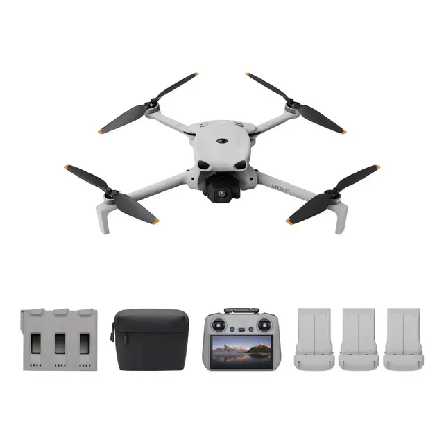 Drone Dji Lito X1 Fly More Combo Plus Com Tela 8k 4k Rc 2 Cinza