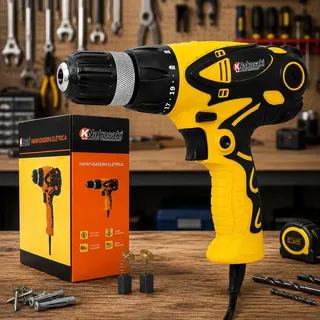 Parafusadeira Furadeira 450w 10mm 350rpm Nakasaki 220v