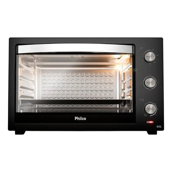 Forno Elétrico De Bancada Philco 80l Preto Pfe80a
