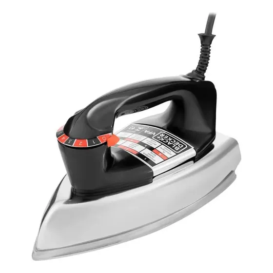 Ferro De Passar Roupa A Seco Black&decker Vfa-1110 Preto