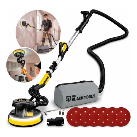 Lixadeira Teto Parede Profissional Led Saco Coletor 6 Lixas