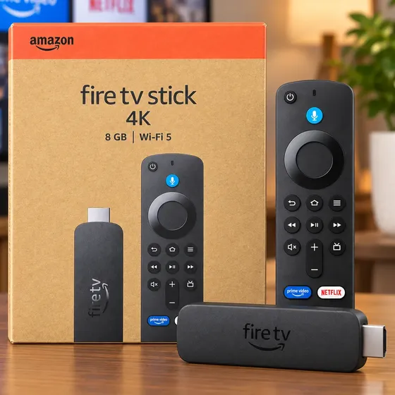 Amazon Fire Tv Stick 4k Alexa Controle Voz