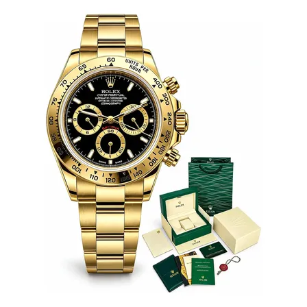 Relógio Rolex Daytona Dourado Automático Base Eta 3035