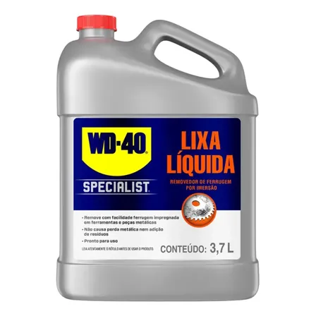 Lixa Líquida Removedor De Ferrugem Galão 3,7 Litros Wd40 Cinza Liquid