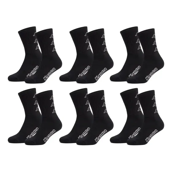 Kit 6 Pares Meias Kappa Algodão Cano Médio Conforto Original