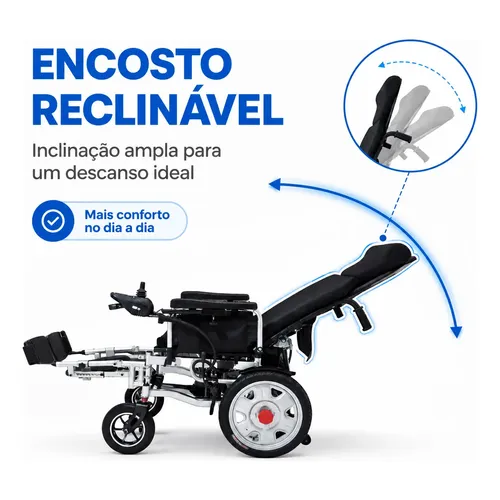 Cadeira Motorizada Reclinável W205 Winner Med Elétrica Preto