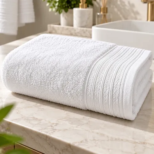 Toalha De Banho Altenburg Chroma 100% Algodao Macia 70x140cm Branco Lisa