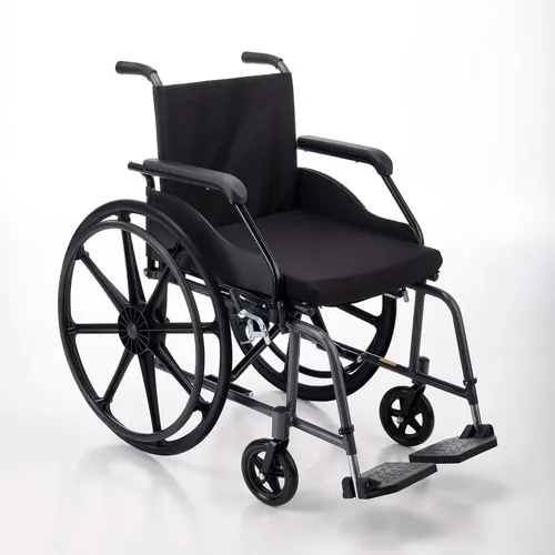 Cadeira De Rodas Pratica Com Assento Almofadado Prolife 46cm Preto