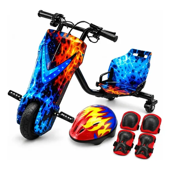 Triciclo Elétrico Drift Infantil Bluetooth Led 350w 100kg