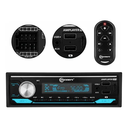 Auto Rádio Som Aut. Processador De Áudio Amplayer G2 Taramps