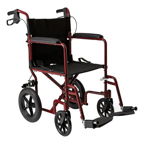 Silla De Ruedas De Traslado Plegable Medline